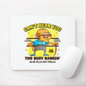 Funny Retirement Bold Inappropriate Funny Gag Gift Mousepad (Mit Mouse)