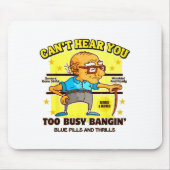 Funny Retirement Bold Inappropriate Funny Gag Gift Mousepad (Vorne)