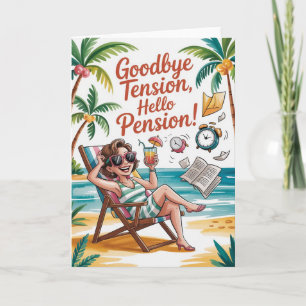 Funny Retirement Card für Frauen Karte