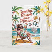 Funny Retirement Card für Frauen Karte (Gelbe Blume)