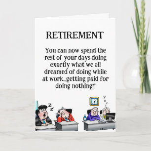 Funny Retirement Card Karte