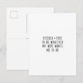 Funny Retirement Card Postkarte (Vorne/Hinten)