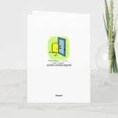 Funny Retirement Card: Zu viele Nuts! Karte (Rückseite)