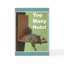 Funny Retirement Card: Zu viele Nuts!