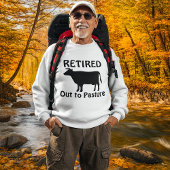 Funny Retirement Cow Out to Pasta Sweatshirt
