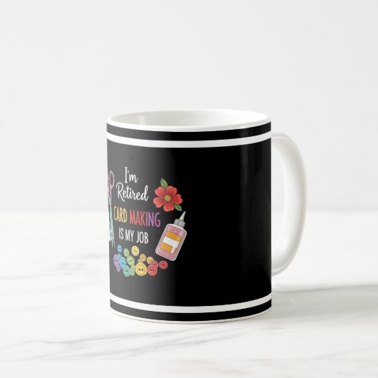 Funny Retirement Crafter Gift Kaffeetasse (VorderseiteRechts)
