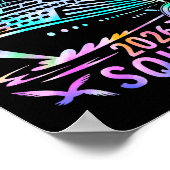 Funny Retirement Cruise 2026 Squad Tie Dye Retired Poster (Ecke)