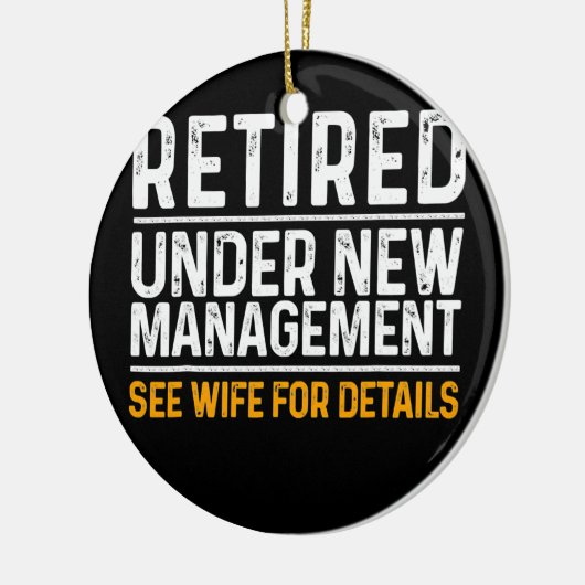 Funny Retirement Design Männer Vater Retiring Part Keramik Ornament (Links)