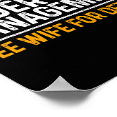 Funny Retirement Design Männer Vater Retiring Part Poster (Ecke)