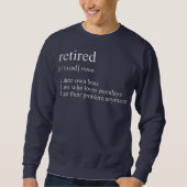 Funny Retirement Design Männer Vater Retiring Part Sweatshirt (Vorderseite)