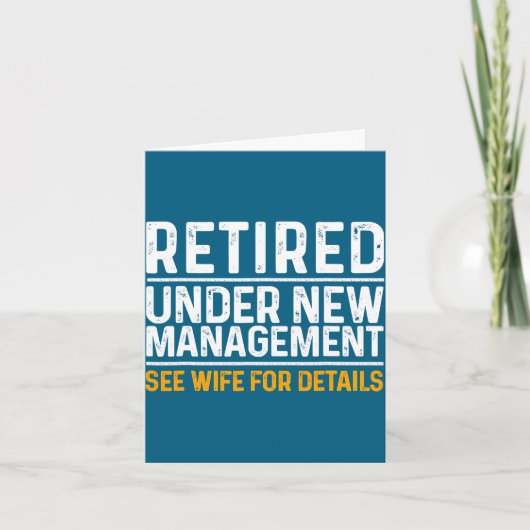 Funny Retirement Design Men Dad Retiring Party Karte (Vorderseite)