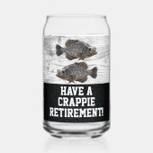 Funny Retirement Fischen Crappie Pun Geschenk Dosenglas (Vorderseite)