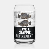 Funny Retirement Fischen Crappie Pun Geschenk Dosenglas (Rückseite)