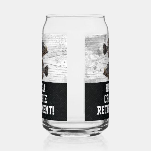 Funny Retirement Fischen Crappie Pun Geschenk Dosenglas (Links)