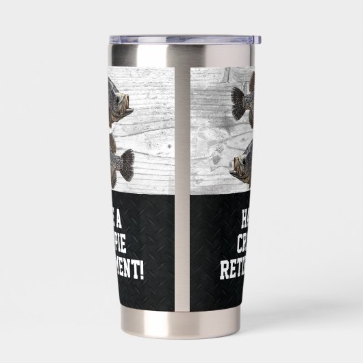 Funny Retirement Fischen Crappie Pun Geschenk Thermobecher (Links)