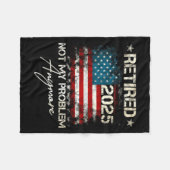 Funny Retirement For Dad Men Women. Uni Retired 20 Fleecedecke (Vorderseite (Horizontal))