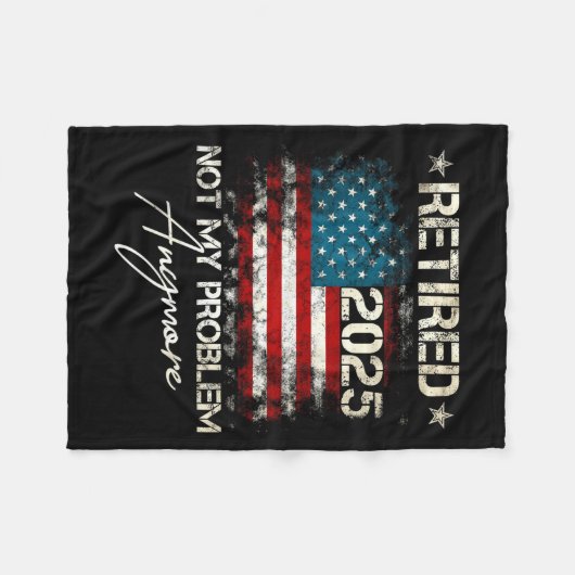 Funny Retirement For Dad Men Women. Uni Retired 20 Fleecedecke (Vorderseite (Horizontal))