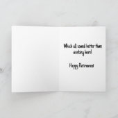 Funny Retirement for Seniors Card Karte (Innenseite)