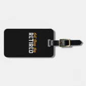 Funny Retirement Geschenk essen Schlafen Nickerche Gepäckanhänger (Vorderseite horizontal)