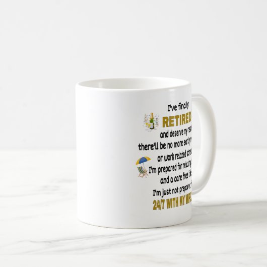 Funny Retirement Geschenk Tasse. Ruhestand Kaffeetasse (VorderseiteRechts)