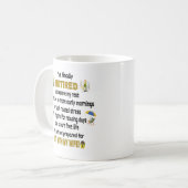 Funny Retirement Geschenk Tasse. Ruhestand Kaffeetasse (Vorderseite Links)