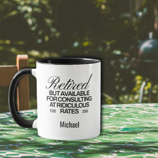 Funny Retirement Geschenk Typografie Kaffee Tasse