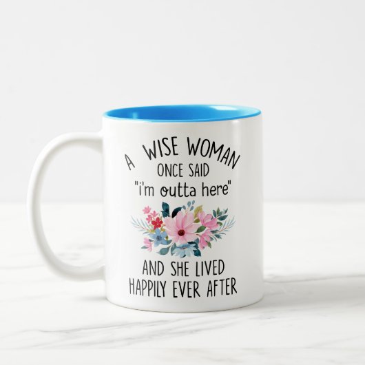 Funny Retirement Geschenke für Oma Ehefrau Mama Ta Zweifarbige Tasse (Links)