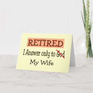 Funny Retirement Geschenke Karte