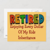Funny Retirement Geschenke Postkarte (Vorne/Hinten)