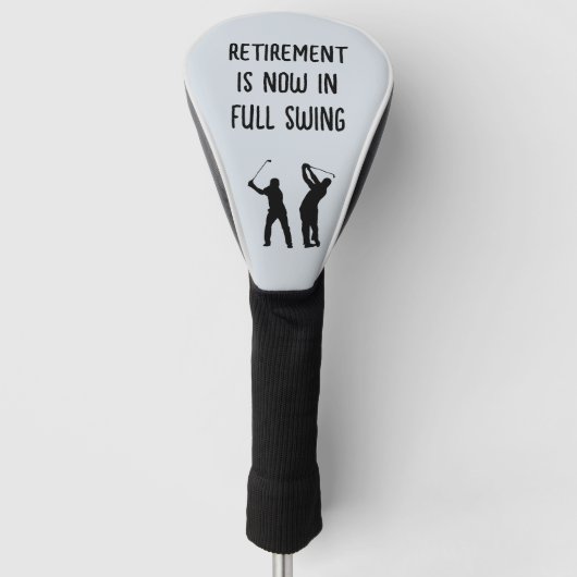 Funny Retirement Golf Head Cover Headcover (Vorderseite)