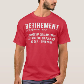 Funny Retirement Golf Ruder Golfer T-Shirt