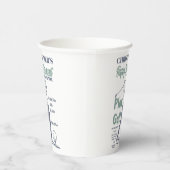 Funny Retirement Golfer Thema Retro Golf Pappbecher (Rechts)