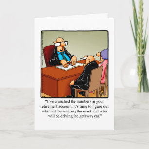 Funny Retirement Gratulations Card Karte