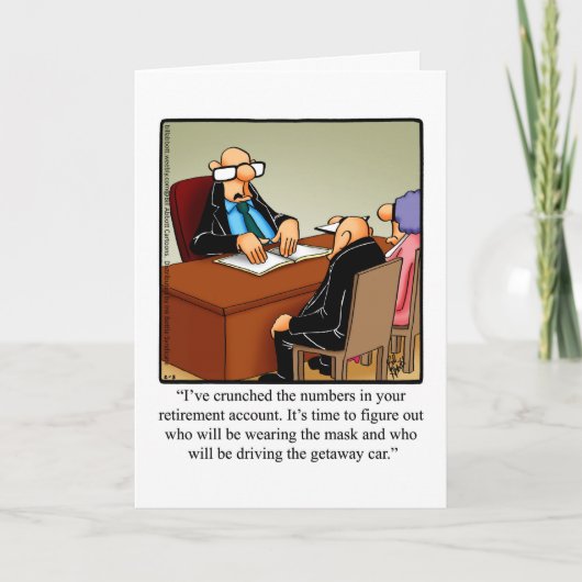 Funny Retirement Gratulations Card Karte (Vorderseite)
