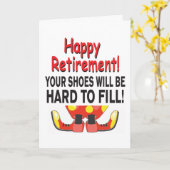 Funny Retirement Ihre Schuhe werden schwer zu füll Karte (Gelbe Blume)