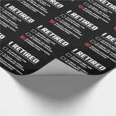 Funny Retirement - I'm Retired - Happy Retirement Geschenkpapier (Ecke)