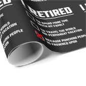 Funny Retirement - I'm Retired - Happy Retirement Geschenkpapier (Rolleneckpunkt)