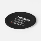 Funny Retirement - I'm Retired - Happy Retirement Pappteller (Schrägansicht)