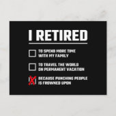Funny Retirement - I'm Retired - Happy Retirement Postkarte (Vorderseite)