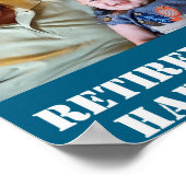 Funny Retirement Is Hard Work Quote Grandpa Photo  Poster (Ecke)