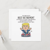 Funny Retirement Karte (Vorderseite/Rückseite Beispiel)