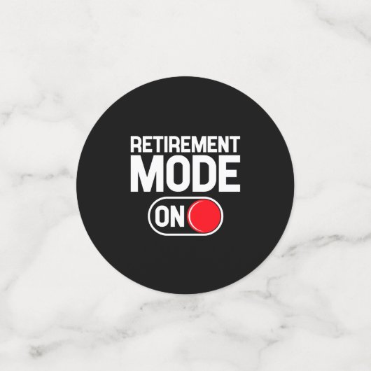 Funny Retirement Konfetti (Klein Vorderseite)