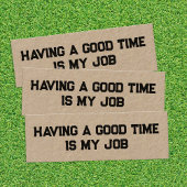 Funny Retirement Kraft Mini Business Card Mini Visitenkarte