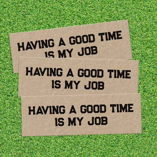 Funny Retirement Kraft Mini Business Card Visitenkarte