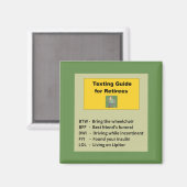 Funny Retirement Magnet (Vorderseite/Rückseite)