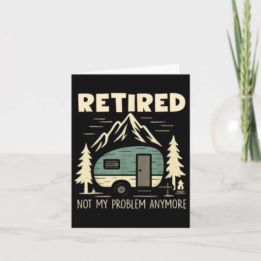 Funny Retirement nicht mein Problem wieder erschöp Karte (Vorderseite)