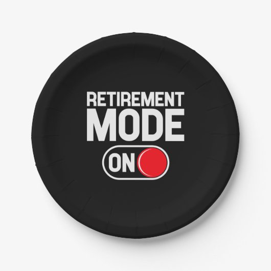 Funny Retirement Pappteller (Vorderseite)