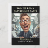 Funny Retirement Party Colleague  Einladung (Vorderseite)