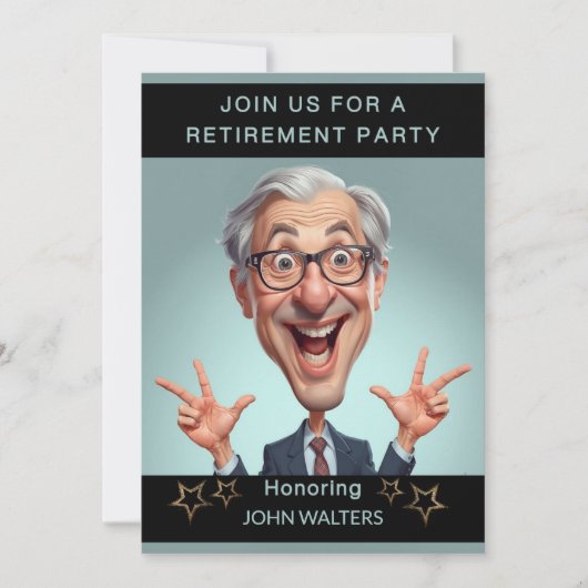 Funny Retirement Party Einladung (Vorderseite)