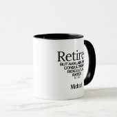 Funny Retirement Party Geschenk Kaffee Tasse (VorderseiteRechts)